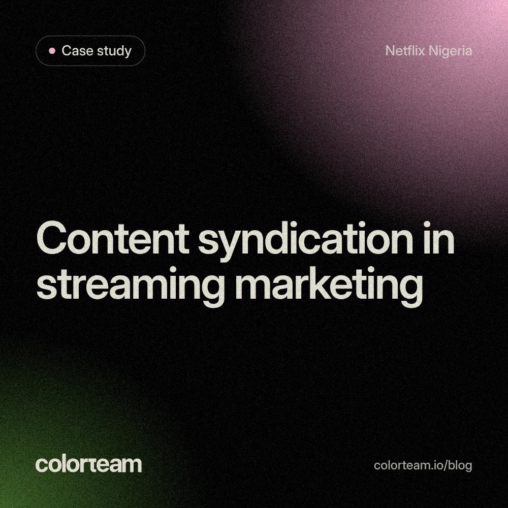 Content syndication in streaming marketing: the Netflix case study